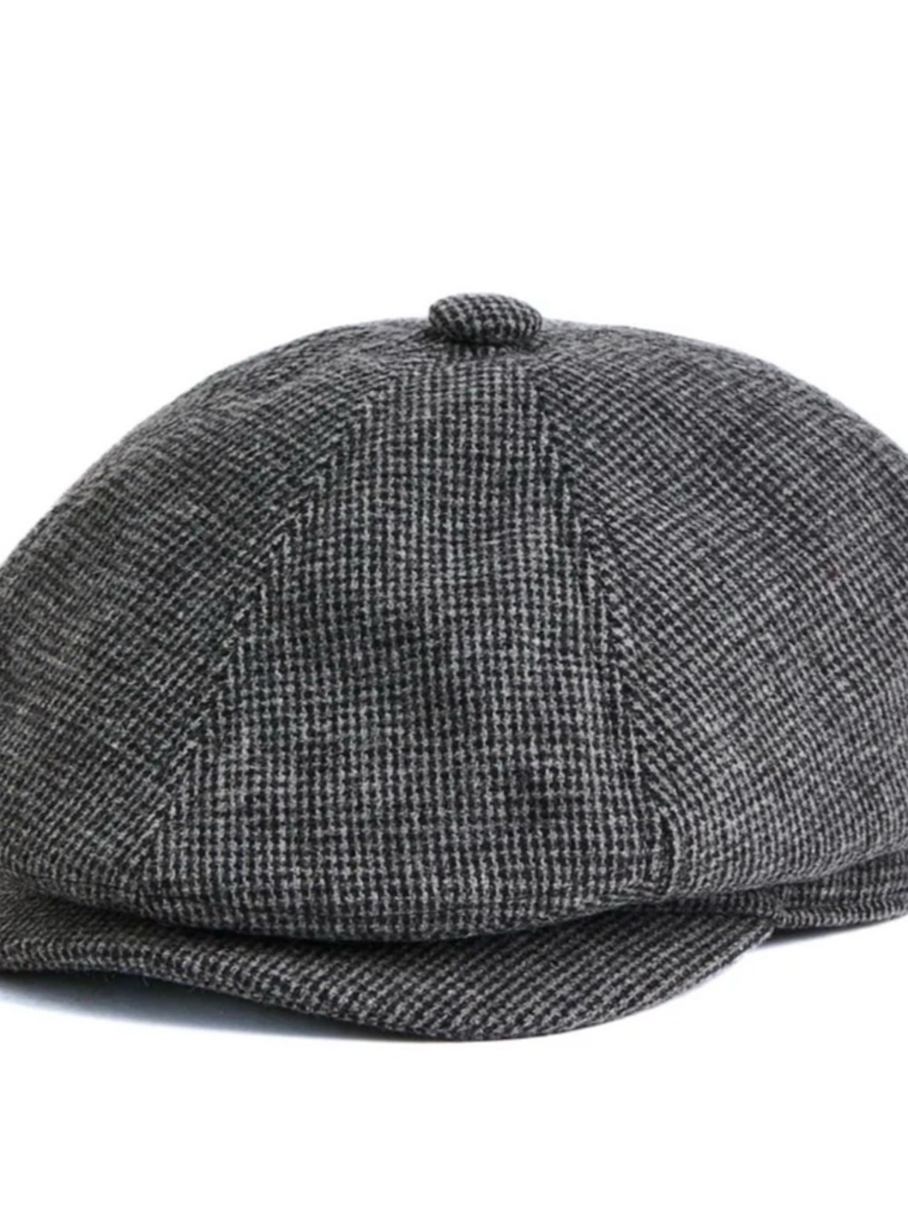 H&M Gray Herringbone Newsboy Cap